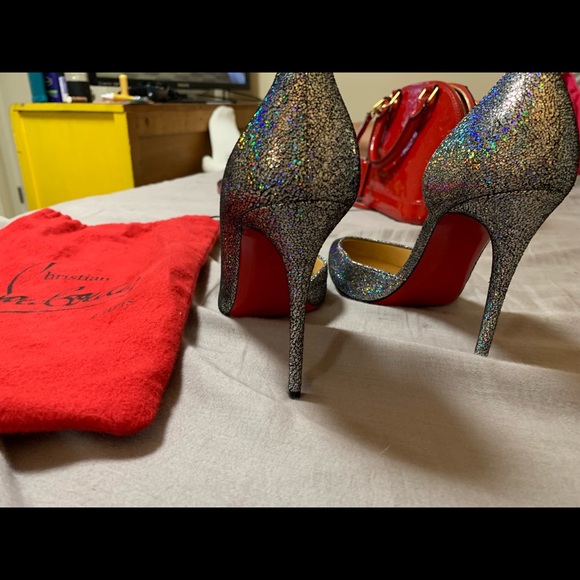 Christian Louboutin Heels (Sparkle/Red Bottoms) - Picture 3 of 8